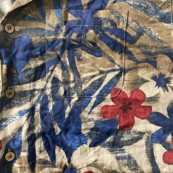 Caribbean 93% Silk Button Shirt - Picture 2 of 5